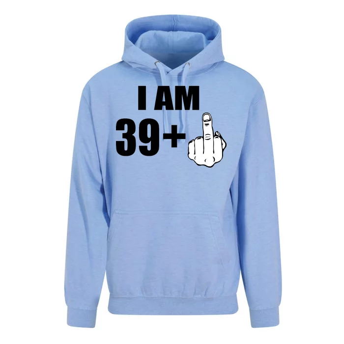 I Am 40 Middle Finger Unisex Surf Hoodie