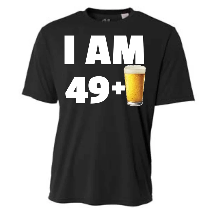 I Am 49 Plus Beer 50th Birthday Cooling Performance Crew T-Shirt