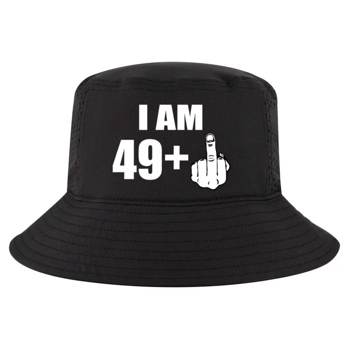 I Am 50 Middle Finger Funny 50th Birthday Gift T-Shirt Cool Comfort Performance Bucket Hat