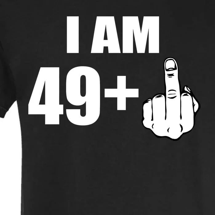 I Am 50 Middle Finger Funny 50th Birthday Gift T-Shirt Garment-Dyed Heavyweight T-Shirt