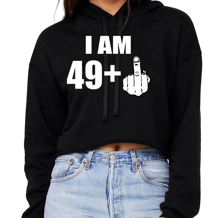 I Am 50 Middle Finger Funny 50th Birthday Gift T-Shirt Crop Top Hoodie