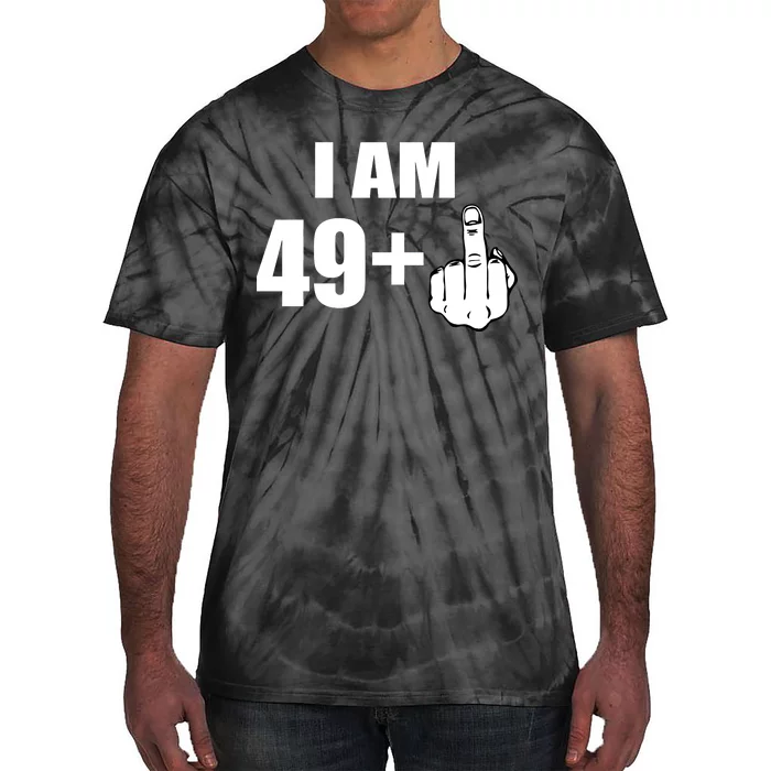 I Am 50 Middle Finger Funny 50th Birthday Gift T-Shirt Tie-Dye T-Shirt