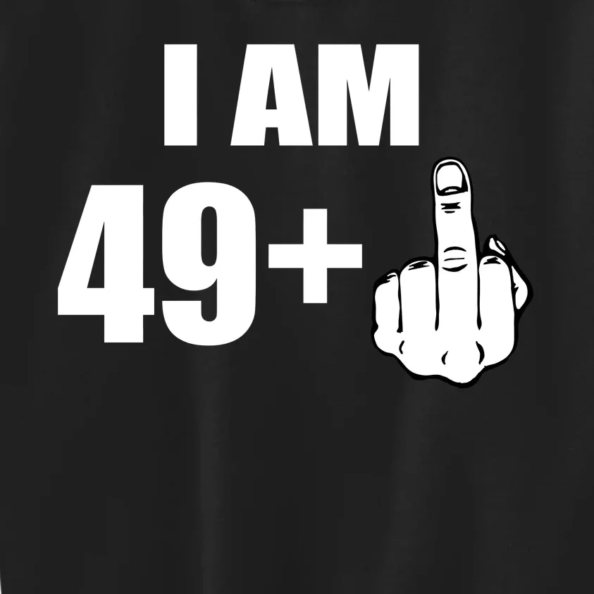 I Am 50 Middle Finger Funny 50th Birthday Gift T-Shirt Kids Sweatshirt