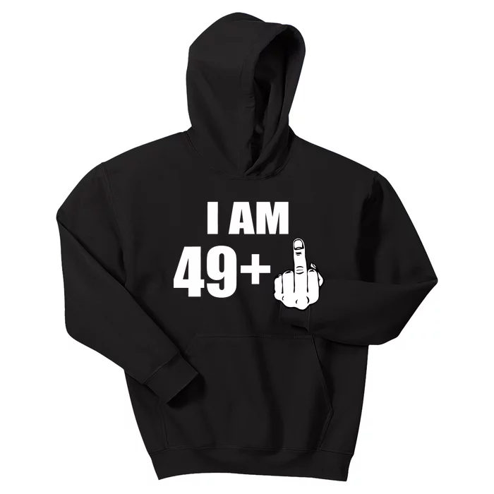 I Am 50 Middle Finger Funny 50th Birthday Gift T-Shirt Kids Hoodie