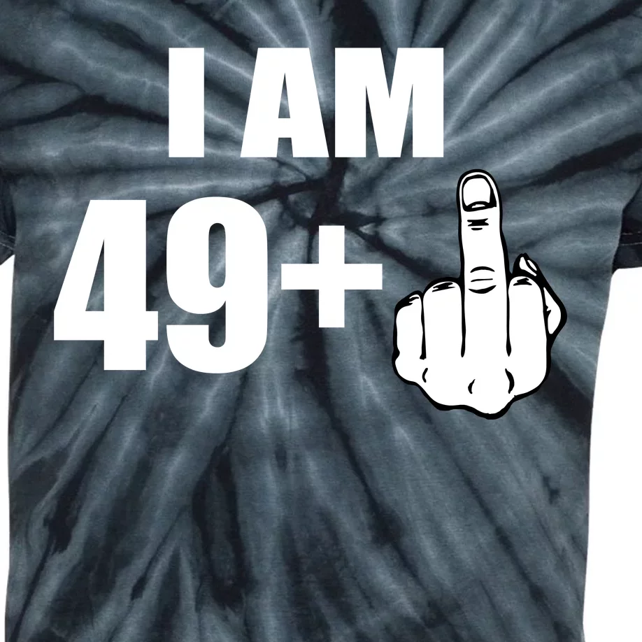 I Am 50 Middle Finger Funny 50th Birthday Gift T-Shirt Kids Tie-Dye T-Shirt