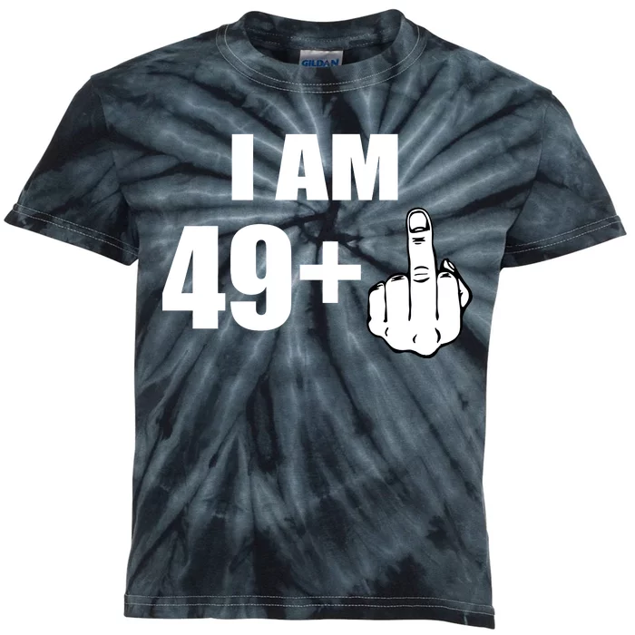 I Am 50 Middle Finger Funny 50th Birthday Gift T-Shirt Kids Tie-Dye T-Shirt