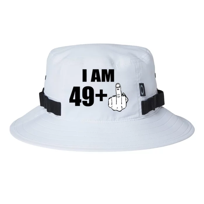 I Am 50 Middle Finger Funny 50th Birthday Gift T-Shirt Oakley Bucket Hat