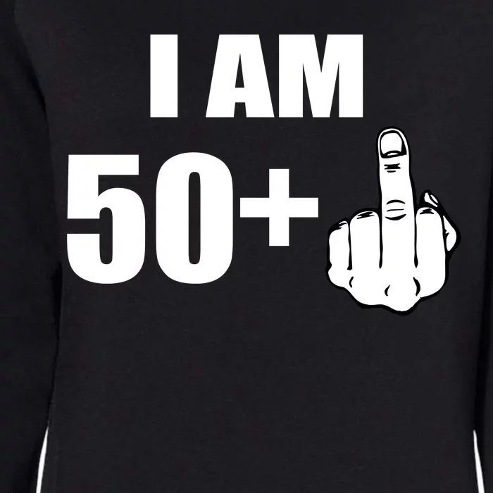 I Am 51 Middle Finger Funny 1966 Birthday Womens California Wash Sweatshirt