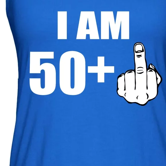 I Am 51 Middle Finger Funny 1966 Birthday Ladies Essential Flowy Tank