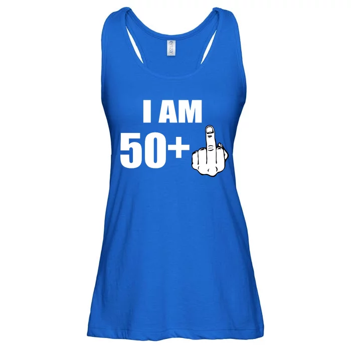 I Am 51 Middle Finger Funny 1966 Birthday Ladies Essential Flowy Tank