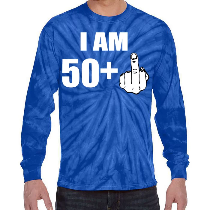 I Am 51 Middle Finger Funny 1966 Birthday Tie-Dye Long Sleeve Shirt