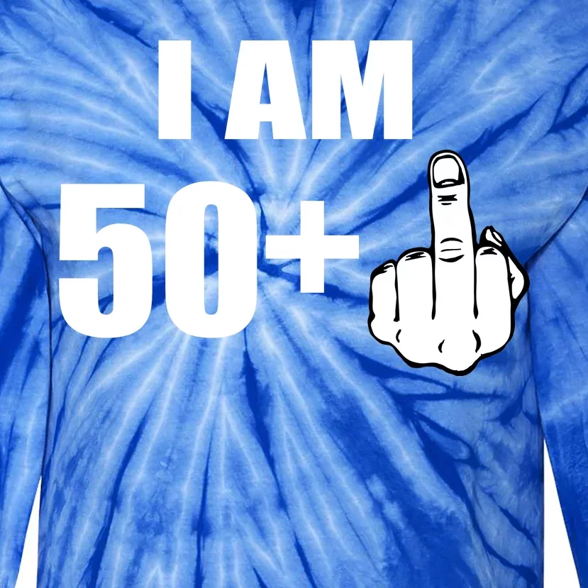 I Am 51 Middle Finger Funny 1966 Birthday Tie-Dye Long Sleeve Shirt