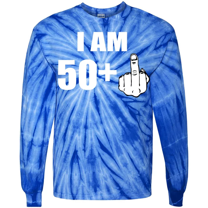 I Am 51 Middle Finger Funny 1966 Birthday Tie-Dye Long Sleeve Shirt