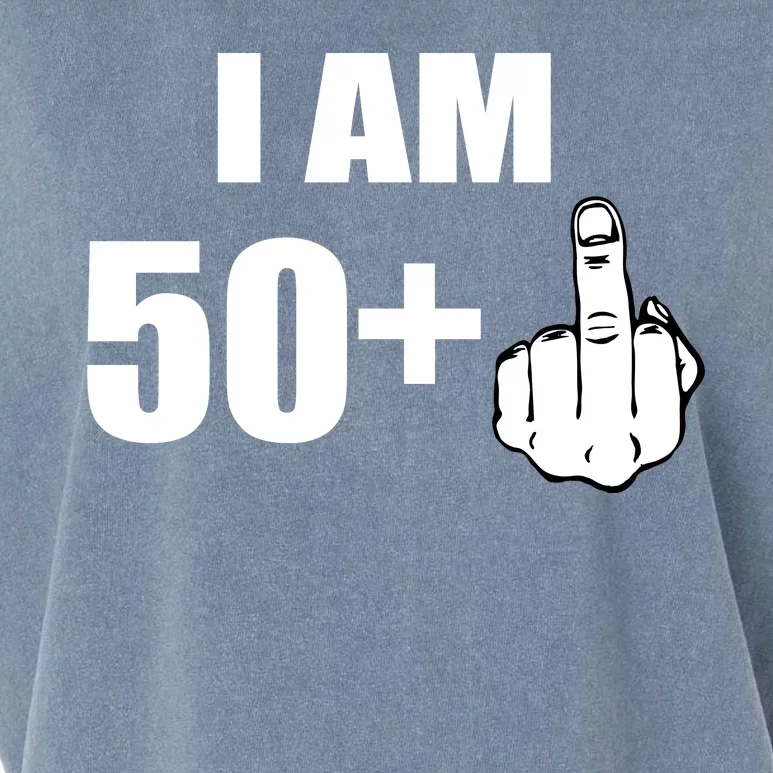 I Am 51 Middle Finger Funny 1966 Birthday Garment-Dyed Women's Muscle Tee