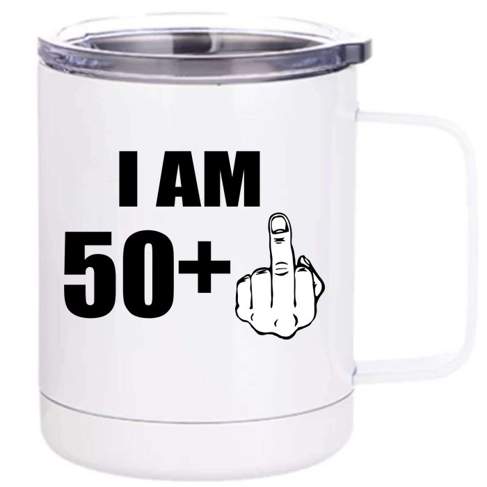 I Am 51 Middle Finger Funny 1966 Birthday Front & Back 12oz Stainless Steel Tumbler Cup