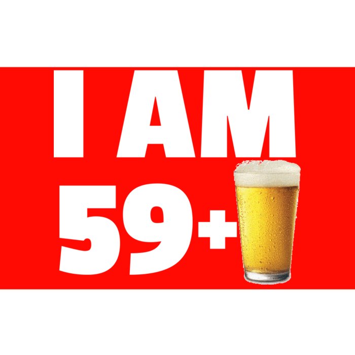 I Am 59 Plus Beer 60th Birthday Bumper Sticker