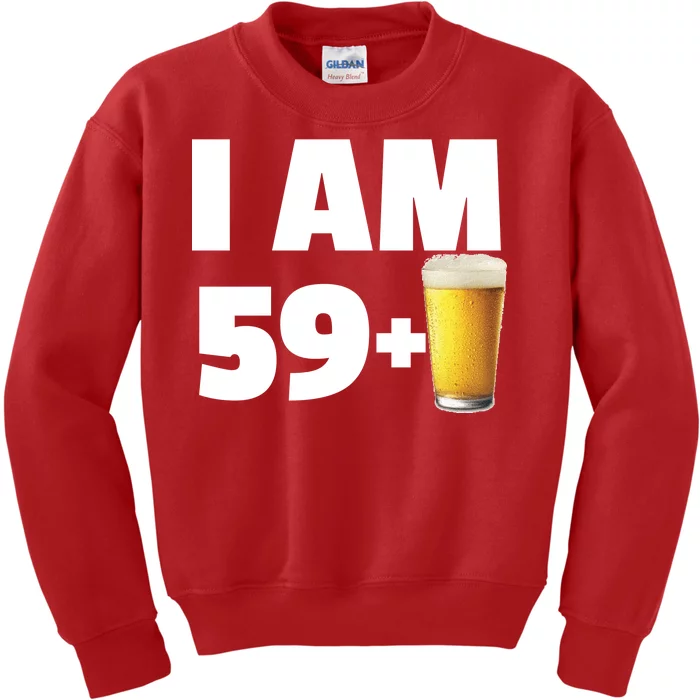 I Am 59 Plus Beer 60th Birthday Kids Sweatshirt