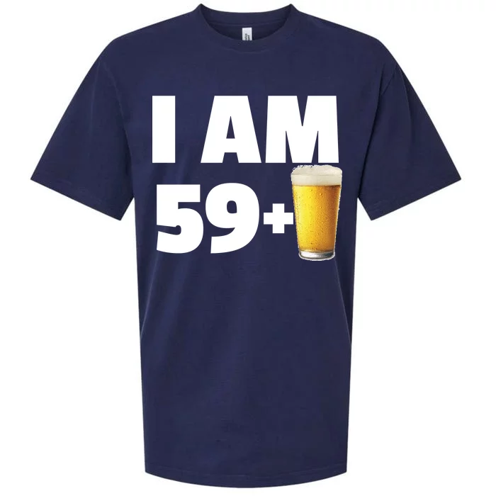 I Am 59 Plus Beer 60th Birthday Sueded Cloud Jersey T-Shirt