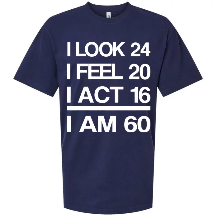 I Am 60 Funny 60th Birthday Sueded Cloud Jersey T-Shirt