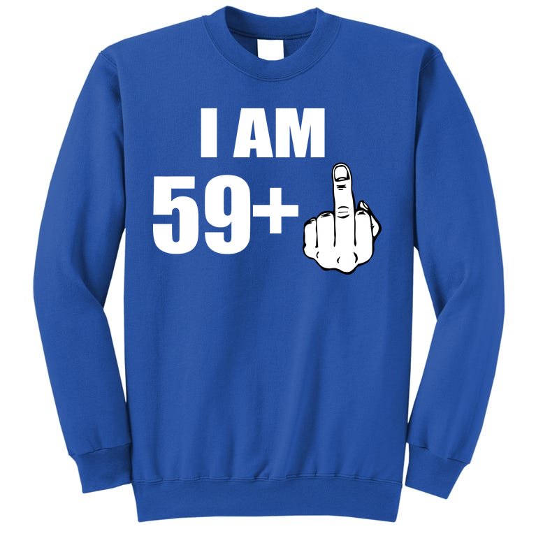 I Am 60 Middle Finger 60th Birthday Gift Sweatshirt