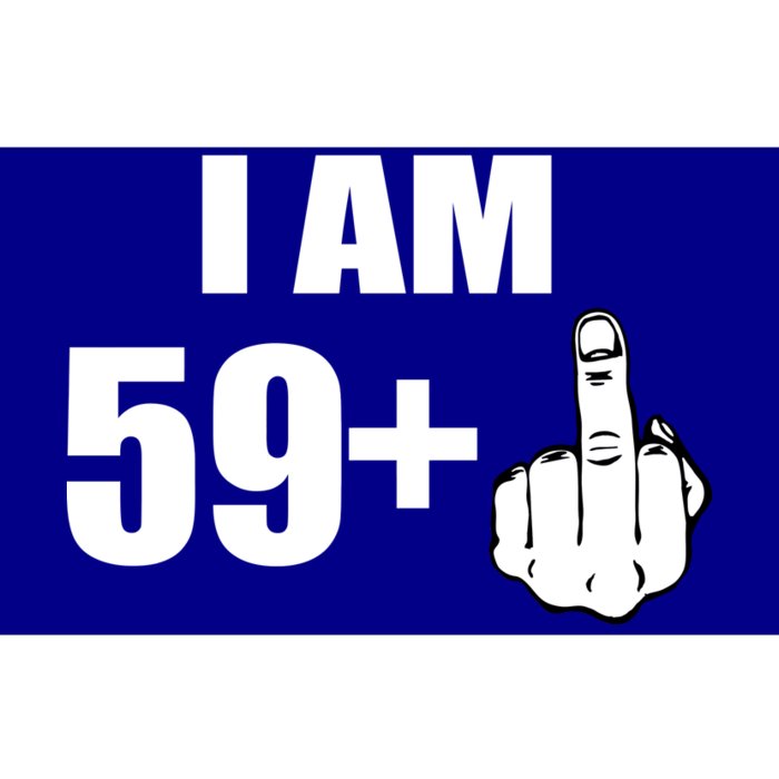 I Am 60 Middle Finger 60th Birthday Gift Bumper Sticker