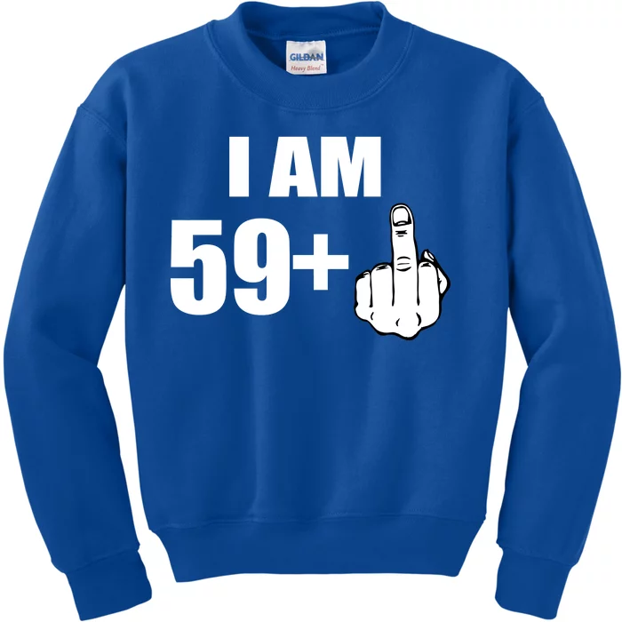 I Am 60 Middle Finger 60th Birthday Gift Kids Sweatshirt