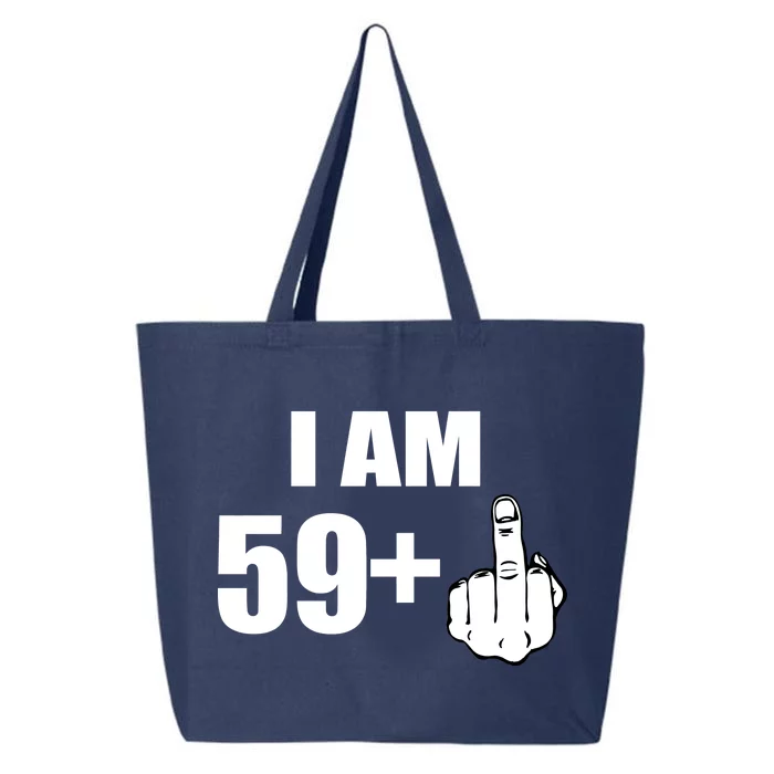 I Am 60 Middle Finger 60th Birthday Gift 25L Jumbo Tote