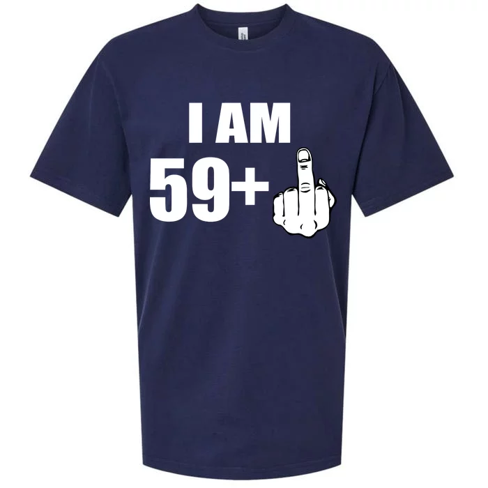 I Am 60 Middle Finger 60th Birthday Gift Sueded Cloud Jersey T-Shirt