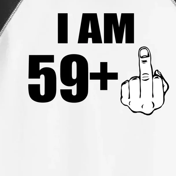 I Am 60 Middle Finger 60th Birthday Gift Toddler Fine Jersey T-Shirt