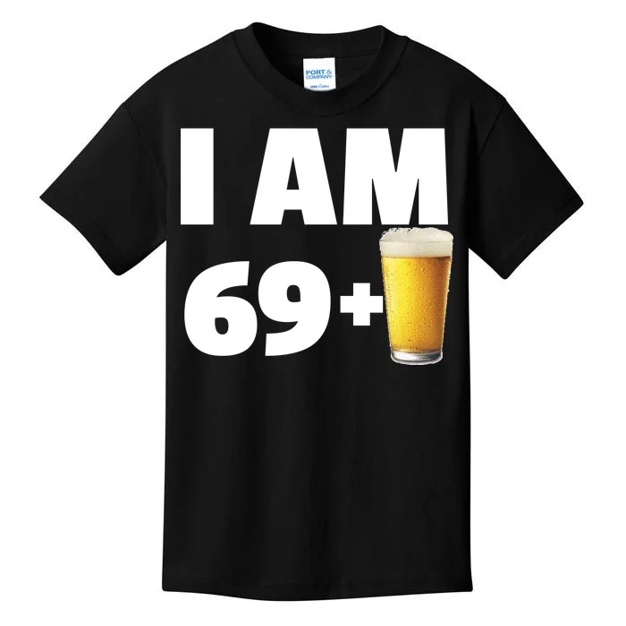 I Am 69 Plus Beer 70th Birthday Kids T-Shirt