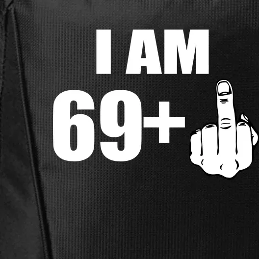 I Am 70 Middle Finger 70th Birthday Gift City Backpack