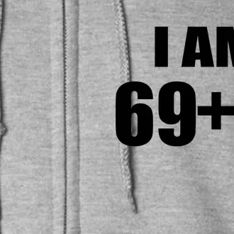 I Am 70 Middle Finger 70th Birthday Gift Full Zip Hoodie