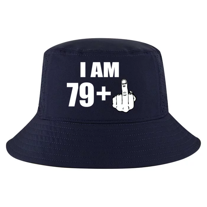 I Am 80 Middle Finger 80th Birthday Gift Cool Comfort Performance Bucket Hat