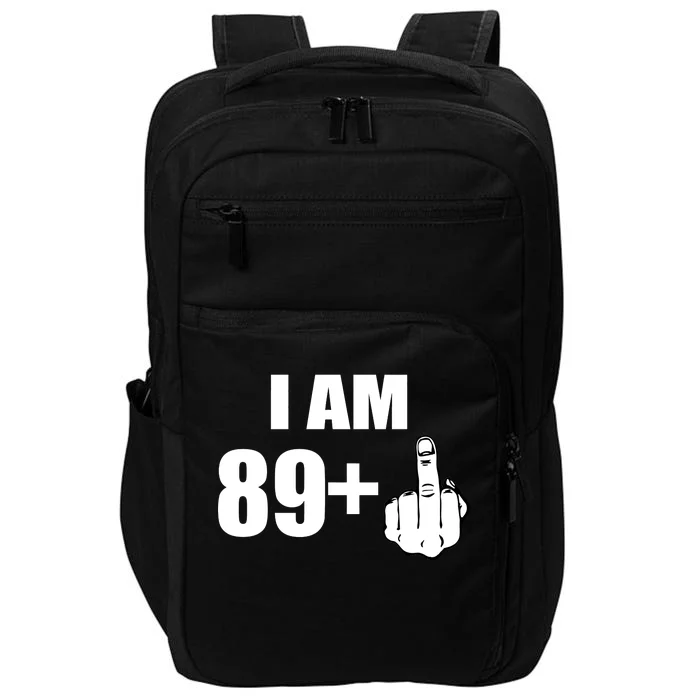 I Am 90 Middle Finger Funny 90th Birthday Gift Impact Tech Backpack