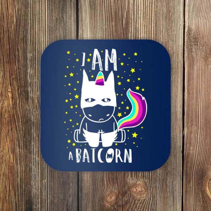 I Am A Batcorn (Unicorn Bat) Coaster