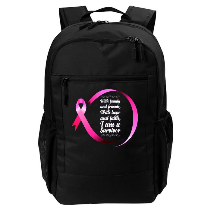 I Am A Breast Cancer Survivor Daily Commute Backpack