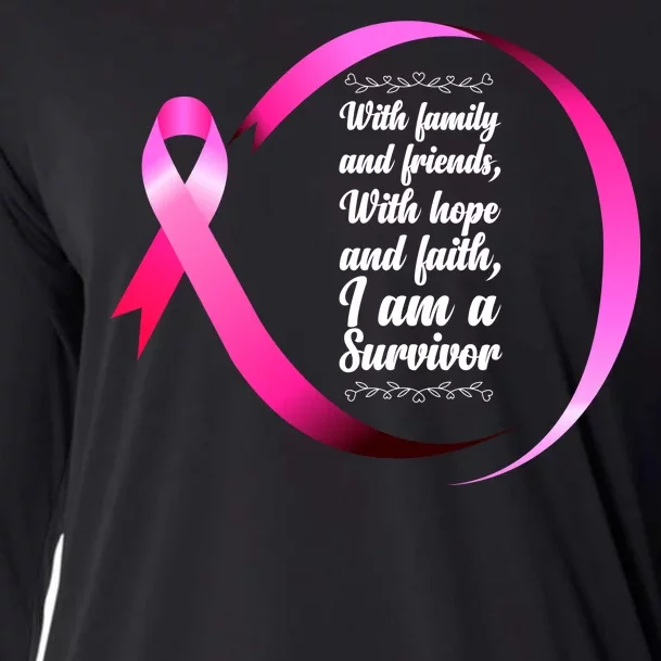 I Am A Breast Cancer Survivor Cooling Performance Long Sleeve Crew