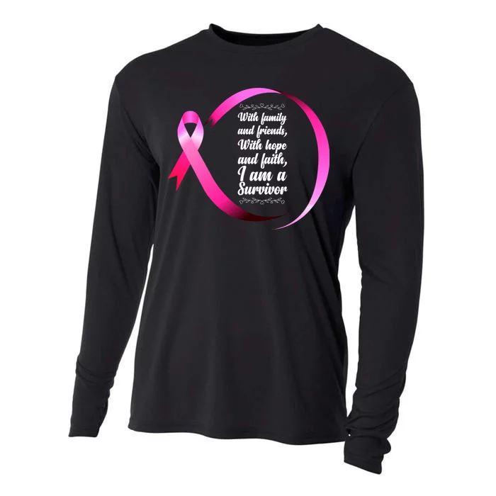 I Am A Breast Cancer Survivor Cooling Performance Long Sleeve Crew