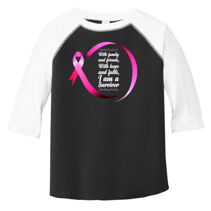 I Am A Breast Cancer Survivor Toddler Fine Jersey T-Shirt