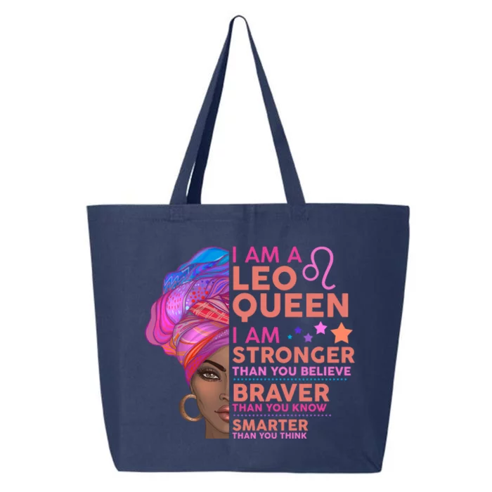 I Am A Leo Queen I Am Stronger Than You Believe Zodiac 25L Jumbo Tote