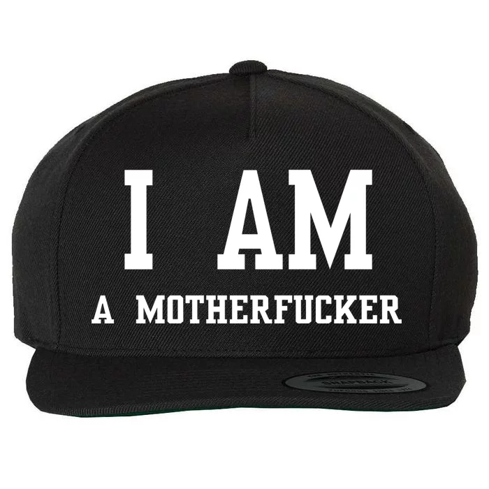 I Am A Motherfucker Wool Snapback Cap