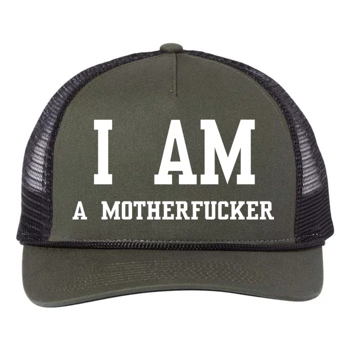 I Am A Motherfucker Retro Rope Trucker Hat Cap