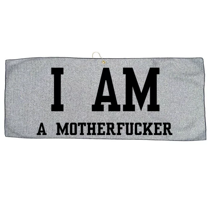 I Am A Motherfucker Large Microfiber Waffle Golf Towel