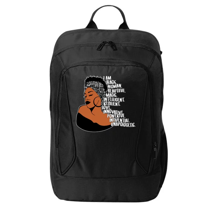 I Am A Proud Black Woman Beautiful Powerful City Backpack