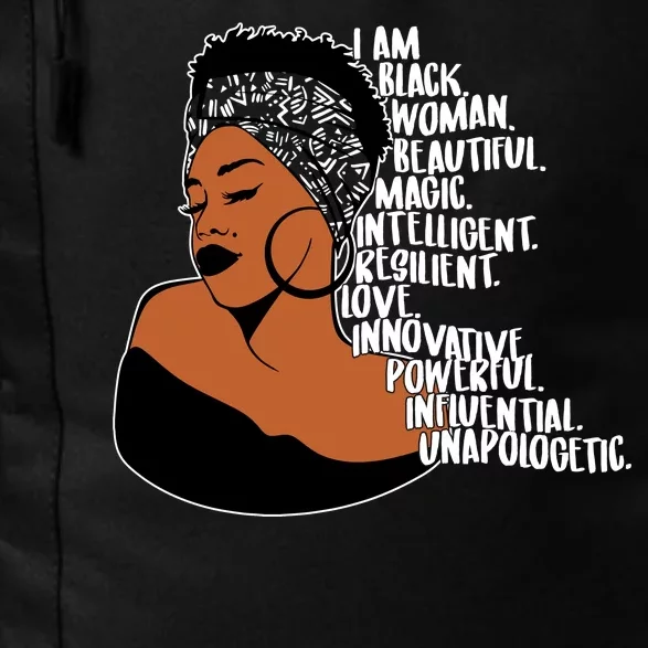 I Am A Proud Black Woman Beautiful Powerful Daily Commute Backpack