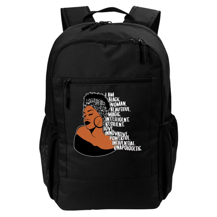 I Am A Proud Black Woman Beautiful Powerful Daily Commute Backpack