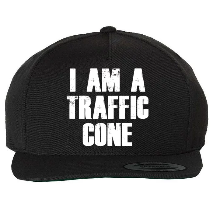 I Am a Traffic Cone Lazy costume Wool Snapback Cap