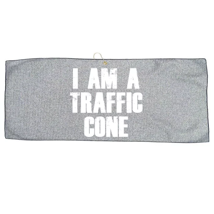 I Am a Traffic Cone Lazy costume Large Microfiber Waffle Golf Towel