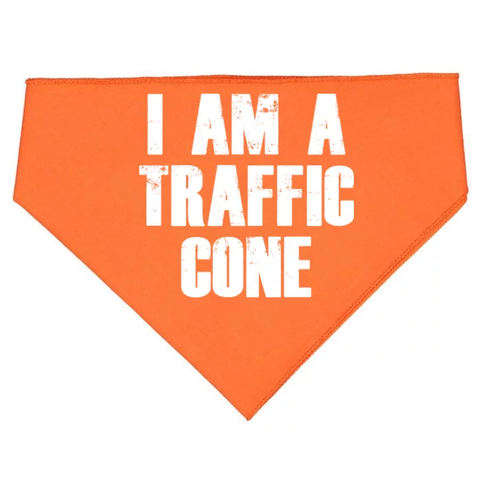 I Am a Traffic Cone Lazy costume USA-Made Doggie Bandana