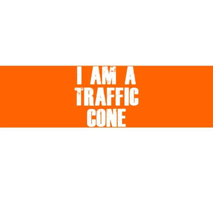 I Am a Traffic Cone Lazy costume Bumper Sticker